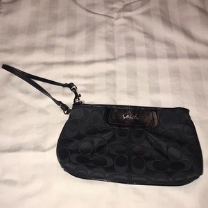 Black Coach Wristlet